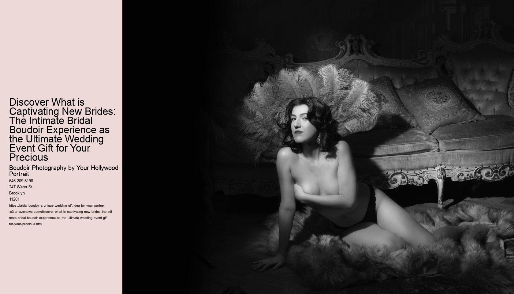 Discover What is Captivating New Brides: The Intimate Bridal Boudoir Experience as the Ultimate Wedding Event Gift for Your Precious